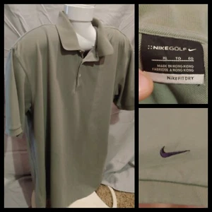 Mens Retro Nike Golf Fit Dry Short Sleeve Polo Shirt Size XL - Picture 1 of 9