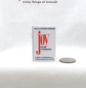 1:6 Scale The JOY Of COOKING COOKBOOK Miniature Playscale Book - Picture 1 of 10