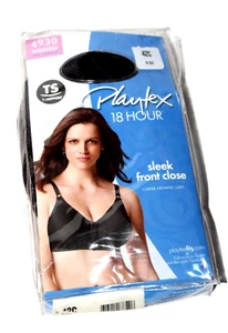 Playtex 18 Hour TruSupport 4930 Wirefree Black Bra 42C - Picture 1 of 5