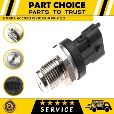FUEL RAIL HIGH PRESSURE SENSOR Fits HONDA ACCORD CIVIC CR-V FR-V 2.2 - Image 1 of 4