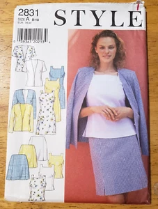 Style Sewing Pattern 2831 Misses Casual Dress Top Pants Shorts Jacket Sizes 8-18 - Picture 1 of 4