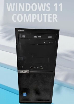 Windows 11 COMPUTER Acer M2610 i3 4th Gen 4GB 128gb SSD Microsoft office2021 - Image 1 of 4