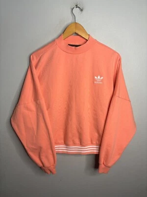 Suéter recortado Adidas Human Race cuello redondo para mujer mediano melocotón 528 Foto 1 de 4