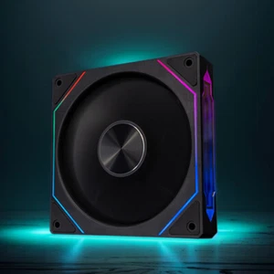 120mm Case Fan Infinite Mirror Effect 5V 3Pin ARGB 4Pin PWM Fan(Black Forward) - Afbeelding 1 van 7