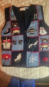 Chaleco de Navidad Feo (O No) DE COLECCIÓN Unisex Informal Esquina Hombres Mujeres - Imagen 1 de 3