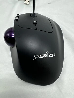PERIMICE-520 Wired USB Ergonomic Programmable Trackball Mouse, Adjustable Angle - Image 1 of 4
