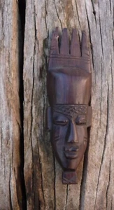 Masque semainier africain en bois d'ébène - Art Africain - Imagen 1 de 2