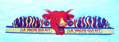 Ancien chapeau cartonné publicitaire LA VACHE QUI RIT benjamin Rabier -1950 - Photo 1/4