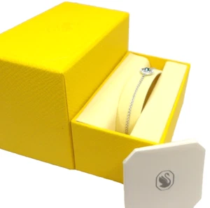 SWAROVSKI Una Angelic Bracelet, Square Cut Dark Blue, Rhodium, #5662141 - Picture 1 of 10