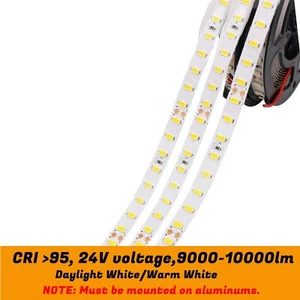 24V CRI Ra 95 5M Daylight / Warm White 5630 LED Flexible Strip 320 LEDs 10000LM - Picture 1 of 10