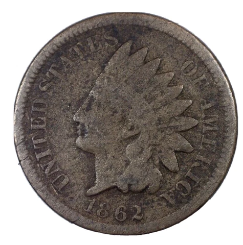 1862 & 1863 Indian Head, (2) One Cent US Coins Cover