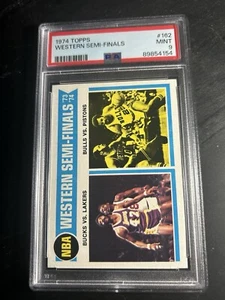 1974 Topps Basketball #162 Western Semi-Finals PSA 9 MINT Lakers - Picture 1 of 2