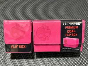 2 piezas Lindo Galaxy Rosa Calavera Doble Cubierta Abatible Caja/Caja de Dados Ultra Pro TCG MTG Nuevo - Imagen 1 de 9