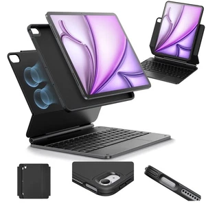 iPad Air 13 Inch Case Keyboard (M3/M2, 2025/2024), Easy-Set Magnetic Stand, P... - Picture 1 of 9