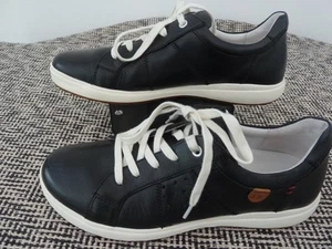 Josef Seibel Mujer Caren 01 Zapatillas UK5 EU38 Cuero Negro Con Cordones Comodidad - Imagen 1 de 9