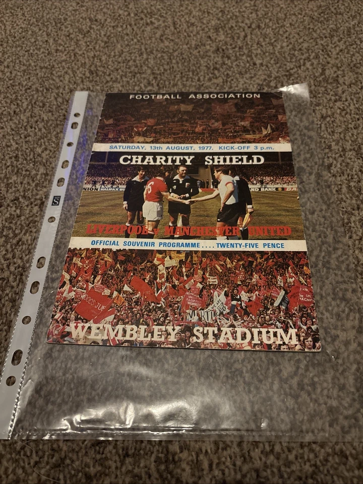 Liverpool v Manchester United Football Programme 13 August 1977 - Image 1 of 1
