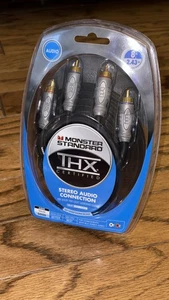 8ft MONSTER THX Certified RCA Stereo Audio Cable Dolby Surround Sound - Picture 1 of 2