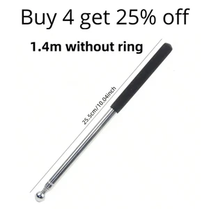 Ausziehbarer Lehrstab 1,4m Edelstahl - Teleskop Klassenzimmer Zeiger - Bild 1 von 5