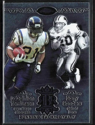 2007 Topps Chrome LADAINIAN TOMLINSON BARRY SANDERS Running Back Royalty QTY - Image 1 of 2