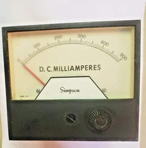 Simpson Electric - D.C. MILLIAMPERES - Single Set Point Controller Model 3324 - Picture 1 of 4