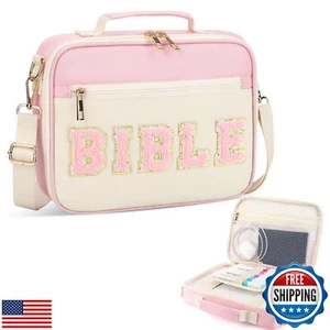 Bible Cover Case for Women Grils, Preppy Bible Bag with Adjustable Shoulder S - Picture 1 of 5