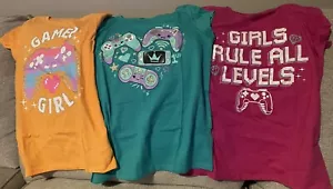 Sugar & Jade Girls Short Sleeve Game Girl T-shirts Size L/G (10/12) NWT! - Picture 1 of 1