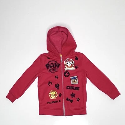 Nickelodeon PAW Patrol Niños 3T Rojo Polar Cremallera Completa Sudadera con Capucha Chaqueta Top Foto 1 de 4