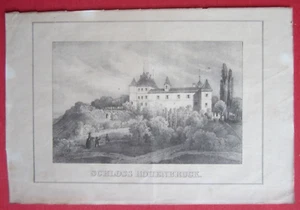 Orig. Litografía Castillo Hohenbrugg Fehring Estiria arquitectura alrededor de 1840 - Imagen 1 de 9