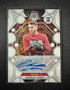 2023 Panini Mosaic White Sparkle Prizm - Charlie Jones - 1/1 auto!!! SSP ✨ - Picture 1 of 2