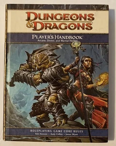 2008 Dungeons & Dragons Player's Handbook Arcane, Divine & Martial Heroes 4th Ed - Picture 1 of 3