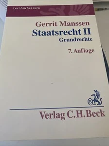 Staatsrecht II: Grundrechte von Manssen, Gerrit | Buch | Zustand gut - Bild 1 von 3
