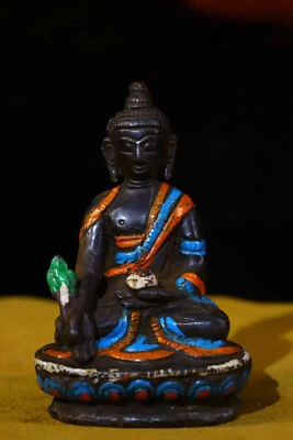 8.5 cm Tibet Buddhism Brass Shakyamuni Buddha Statue Bronze Buddha Statue - Image 1 of 4