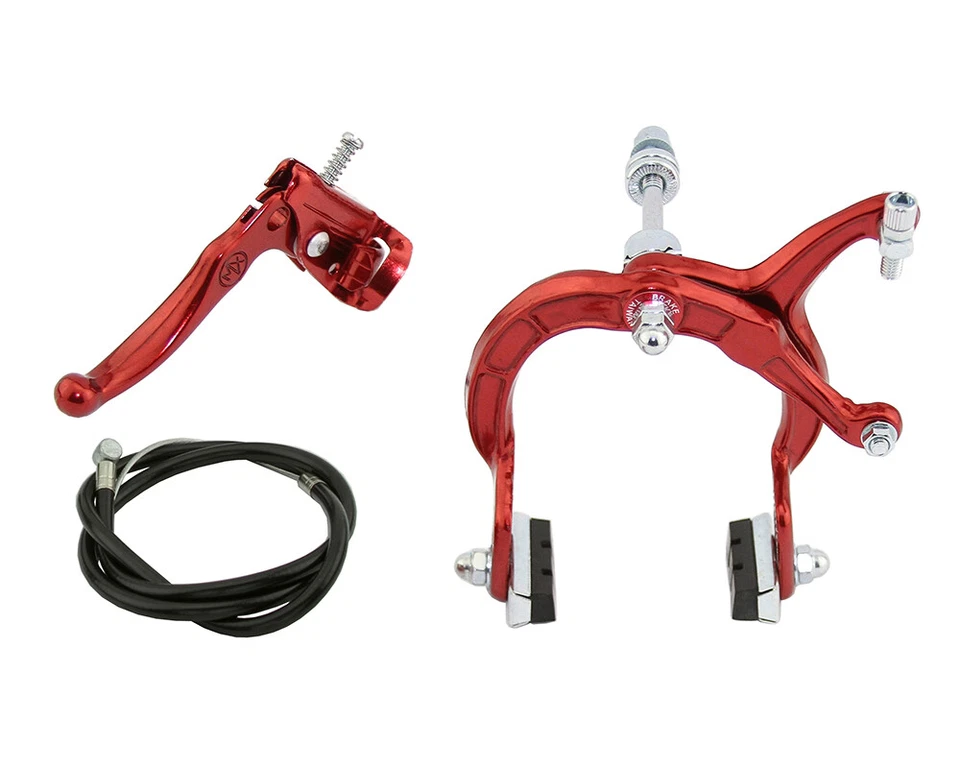 ALTALINE MX ALLOY FRONT OR REAR BRAKE SET RED BMX/MX BICYCLES. - Image 1 of 1