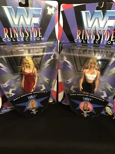 1997 WWF WWE Jakks Ringside Collection Sable and Sunny Action Figure Series 1 - Picture 1 of 7