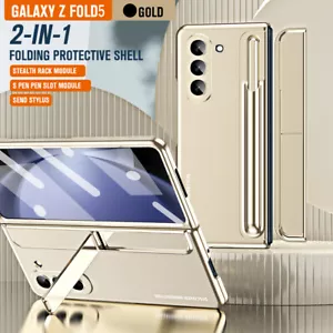 Screen Protector Kickstand w/ Pen For Samsung Galaxy ZFold5/4 Holder Case Cover - Picture 1 of 47