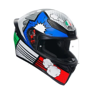 AGV K1 S Bang Matt Italy/Blue Full Face Motorcycle Helmet - Picture 1 of 7