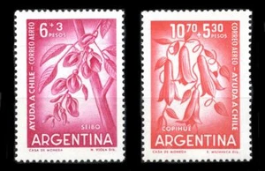 Argentina: 1960 Flowers Airmail Semipostals (CB23-CB24) MNH - Picture 1 of 1