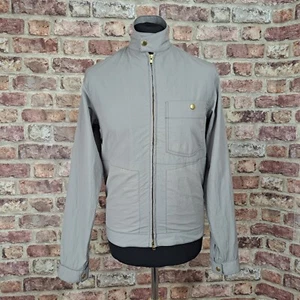 Oliver Spencer Bomber Jacket Small Mens Grey Water Repellent Made UK - Picture 1 of 14