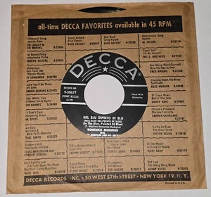 DOMENICO MODUGNO Nel Blu Dipinto Di Blu/Mariti In Citta DECCA 9-30677 45 RPM - Picture 1 of 1
