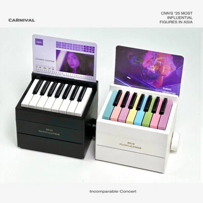 2025 New Yaya Olivia Rodrigo Music Sheet Toy Piano Table Calendar With drawer - Image 1 of 4