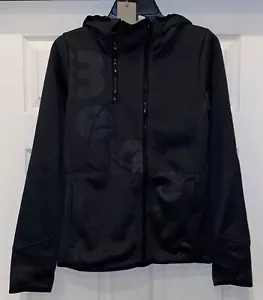 BENCH Black Heather Hoodie Zip Thrug Fleece F/Z Jacket NEW Womens Sz S M L - Picture 1 of 8