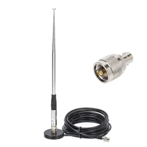 27MHz BNC and PL259 Connector 9-51Inch Telescopic Rod Antenna For CB Radio - Picture 1 of 9