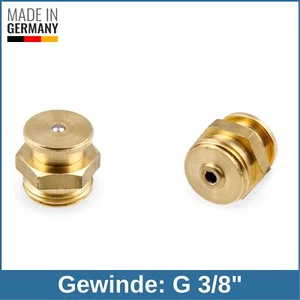 DIN 3404 M1 (Ø16mm) G 3/8" Messing Flachschmiernippel Schmiernippel - Picture 1 of 1