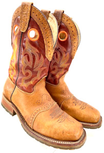 Double-H DH5400 12" Domestic Square Steel Toe Ice Roper Cowboy Boots Men's 11D