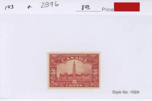 CANADA SCOTT 143 MH PARLIAMENT BUILDING STAMP LOT 2896 CATALOG $8.50 - Picture 1 of 1