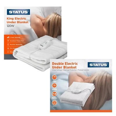 KING DOUBLE SIZE ELECTRIC BLANKET HEATED UNDER BLANKET CE APPROVED