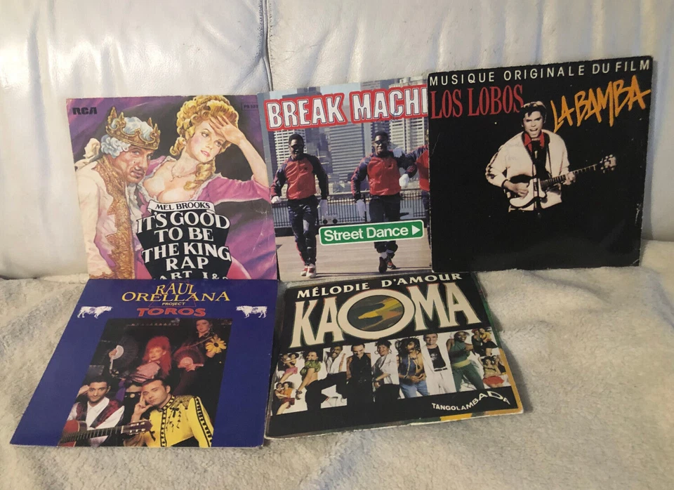 MUSIQUE. LOT DE 5 VINYLES x 45 TRS. ANNEES 80. - Photo 1/1