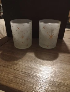 Ashland Weihnachten Noel Glas Kerzenhalter 2er Set - Bild 1 von 3