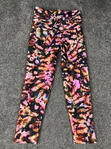 Exoticathletica Tights Wonens Small Pink High Waisted 7/8 Yoga Pants Gym Ladies - Picture 1 of 11