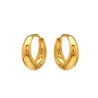 22 karat Yellow Gold Hoop Earrings, Fine Jewelry Huggies Handmade Earrings K3738